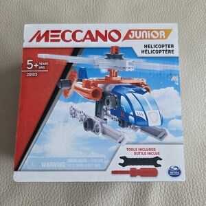 NWB - Meccano Junior Helicopter STEAM Building Kit - Made In France